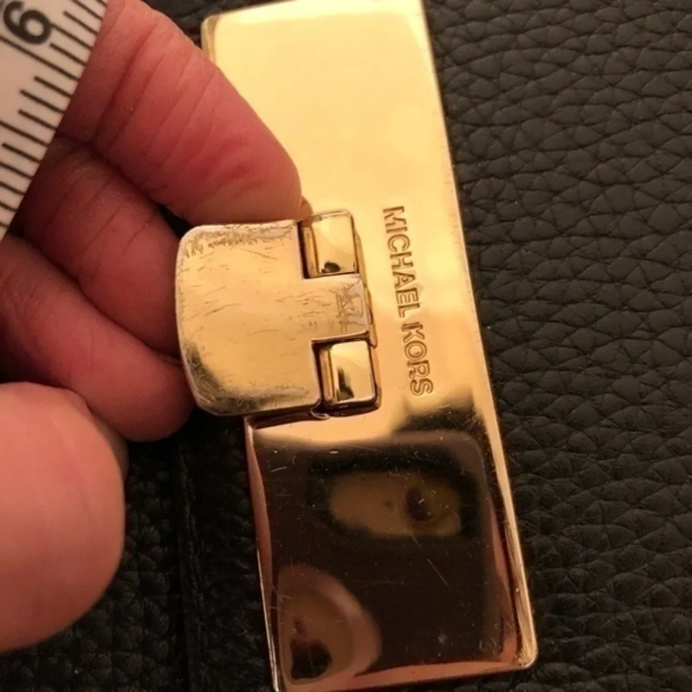 MICHAEL KORS pebbled leather top handle bag